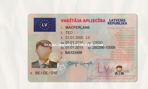 Latvia Drivers License Fake Scannable - Scannable Fake Id