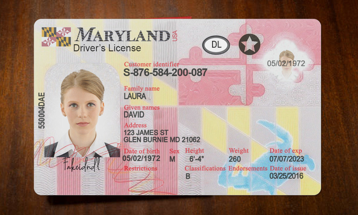 Maryland Fake Id Front And Back