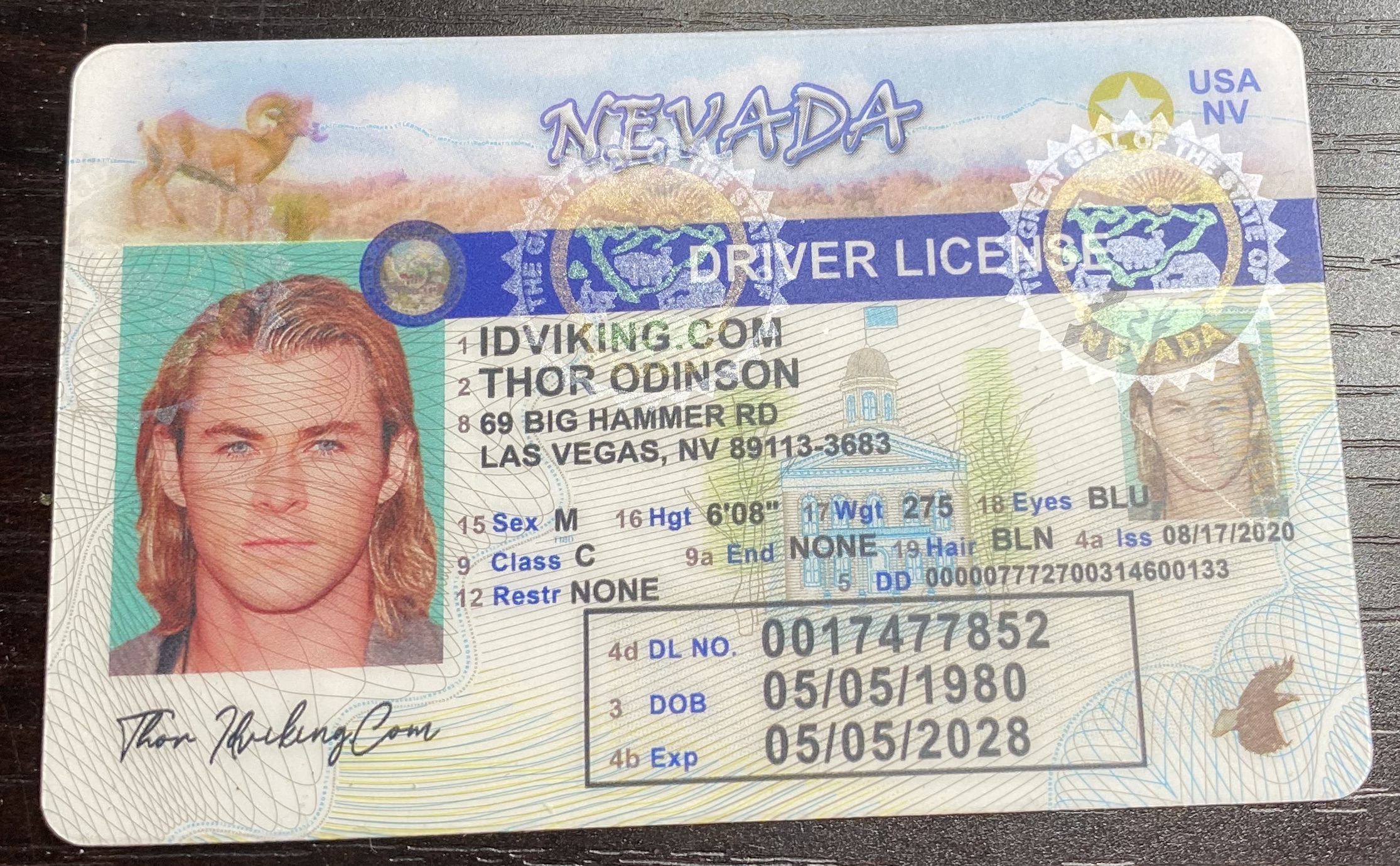 Nevada Fake Id Front And Back