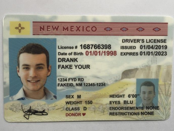 New Mexico Fake Id Front And Back